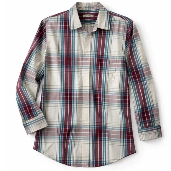 Orvis Womens Button Down Shirt Lot of 2 Plaid and Blue Long Sleeve Tops Small - Picture 2 of 13